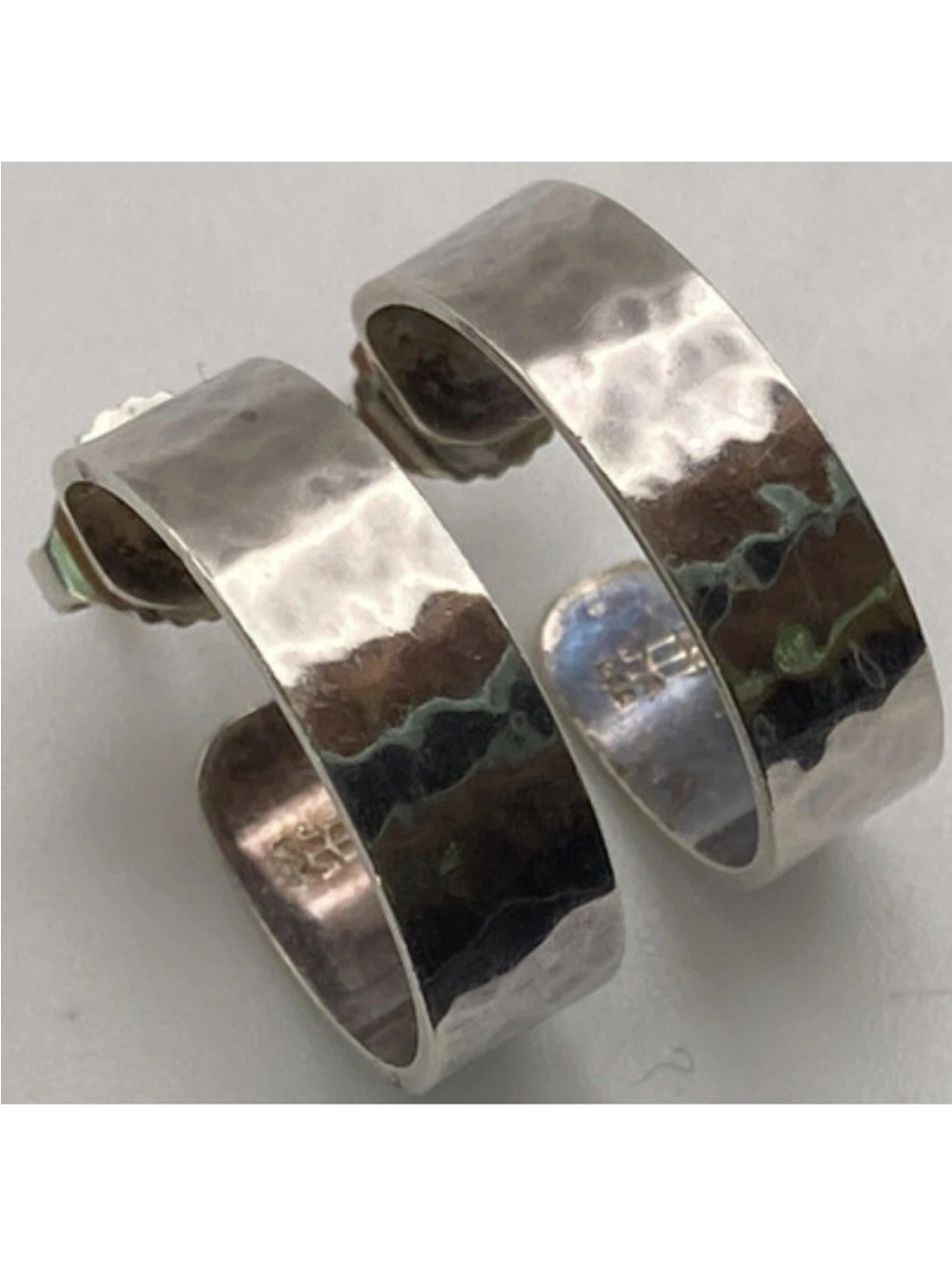James Avery Sterling Silver Hammered Hoop Earrings